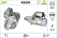 VALEO 458206 - Motor de arranque - VALEO RE-GEN REMANUFACTURED