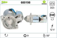 VALEO 600198 - Motor de arranque - VALEO ORIGINS NEW OE TECHNOLOGY