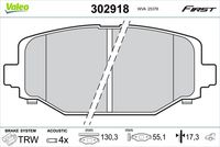 TRW GDB4605 - año construcción desde: 01/2009<br>Tipo de disco de frenos: macizo<br>Longitud [mm]: 116,6<br>Ancho [mm]: 52,8<br>Homologación: ECE R90 Approved<br>Lado de montaje: Eje trasero<br>Espesor/grosor 1 [mm]: 16,8<br>Contacto avisador de desgaste: con avisador acústico de desgaste<br>