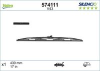 VALEO 574111 - Lado de montaje: lado del conductor<br>sólo con: AK1<br>Vehículo con dirección a la izquierda / derecha: para vehic. dirección izquierda<br>Vehículo con dirección a la izquierda / derecha: para vehíc. dirección a la derecha<br>Longitud [mm]: 400<br>Longitud [pulgada]: 16<br>Tipo de envase: Embalaje Blister<br>