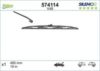 VALEO 574114 - Lado de montaje: lado del conductor<br>Vehículo con dirección a la izquierda / derecha: para vehic. dirección izquierda<br>Vehículo con dirección a la izquierda / derecha: para vehíc. dirección a la derecha<br>Longitud [mm]: 480<br>Longitud [pulgada]: 19<br>Cantidad: 1<br>Tipo de envase: Embalaje Blister<br>