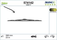 VALEO 574142 - Lado de montaje: delante<br>Adaptador de ajuste: HKSTD<br>Vehículo con dirección a la izquierda / derecha: para vehic. dirección izquierda<br>Vehículo con dirección a la izquierda / derecha: para vehíc. dirección a la derecha<br>Longitud [mm]: 600<br>Longitud [pulgada]: 24<br>peso [g]: 135<br>