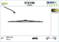 VALEO 574196 - Lado de montaje: lado del conductor<br>Tipo de escobilla: Escobillas con arco<br>Cantidad: 1<br>Longitud [mm]: 650<br>Longitud [pulgada]: 26<br>