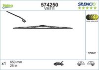 VALEO 574250 - Lado de montaje: posterior<br>Cantidad: 1<br>Longitud [mm]: 350<br>Longitud [pulgada]: 14<br>