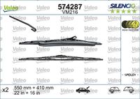 VALEO 574287 - Limpiaparabrisas - SILENCIO CONVENTIONAL SET