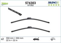 VALEO 574303 - Limpiaparabrisas - SILENCIO FLAT BLADE SET