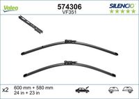 VALEO 574306 - Limpiaparabrisas - SILENCIO FLAT BLADE SET