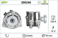 VALEO 200248 - Alternador - VALEO CORE-FLEX