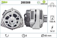 VALEO 200308 - Alternador - VALEO CORE-FLEX