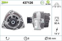 VALEO 437126 - Alternador - VALEO RE-GEN REMANUFACTURED