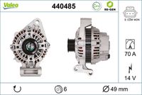 VALEO 440485 - Alternador - VALEO RE-GEN REMANUFACTURED