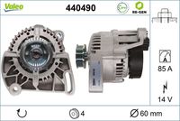 VALEO 440490 - Alternador - VALEO RE-GEN REMANUFACTURED