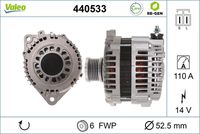 VALEO 440533 - Alternador - VALEO RE-GEN REMANUFACTURED