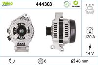 VALEO 444308 - Alternador - VALEO RE-GEN REMANUFACTURED