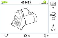 VALEO 438463 - Motor de arranque - VALEO CORE-FLEX