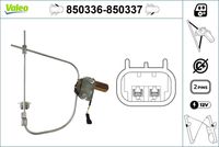 VALEO 850336 - Lado de montaje: Delante, izquierda<br>Tipo de servicio: eléctrico<br>Artículo complementario/Información complementaria: con electromotor<br>Función de interruptor combinado: sin función de confort<br>Número de conexiones: 2<br>Número de puertas: 4<br>Referencia artículo par: 115528<br>