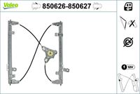 VALEO 850626 - Lado de montaje: Delante, izquierda<br>Tipo de servicio: eléctrico<br>Artículo complementario/Información complementaria: sin electromotor<br>Función de interruptor combinado: sin función de confort<br>Número de puertas: 4<br>Referencia artículo par: 111376<br>