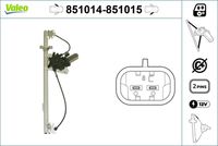 VALEO 851014 - Lado de montaje: Delante, izquierda<br>Tipo de servicio: eléctrico<br>Artículo complementario/Información complementaria: sin electromotor<br>Función de interruptor combinado: con función de confort<br>Número de puertas: 2<br>Referencia artículo par: 111354<br>