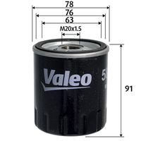 VALEO 586156 - Filtro de aceite