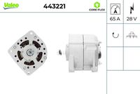 VALEO 443221 - Alternador - VALEO CORE-FLEX