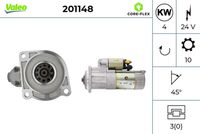 VALEO 201148 - Motor de arranque - VALEO CORE-FLEX