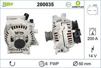 VALEO 200035 - Alternador - VALEO CORE-FLEX