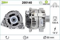 VALEO 200140 - Alternador - VALEO CORE-FLEX