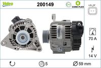 VALEO 200149 - Alternador - VALEO CORE-FLEX