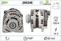 VALEO 200246 - Alternador - VALEO CORE-FLEX