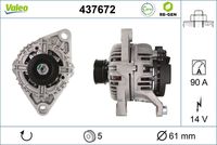 VALEO 437672 - Alternador - VALEO RE-GEN REMANUFACTURED