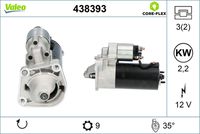 VALEO 438393 - Motor de arranque - VALEO CORE-FLEX