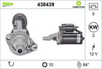 VALEO 438439 - Motor de arranque - VALEO CORE-FLEX