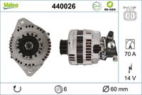 VALEO 440026 - Alternador - VALEO RE-GEN REMANUFACTURED