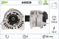 VALEO 440839 - Alternador - VALEO RE-GEN REMANUFACTURED