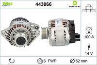 VALEO 443066 - Alternador - VALEO CORE-FLEX