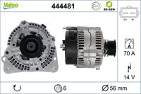 VALEO 444481 - Alternador - VALEO RE-GEN REMANUFACTURED