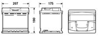 MAGNETI MARELLI ETS50L - Tensión [V]: 12<br>Batería: sin mantenimiento<br>Capacidad de la batería [Ah]: 45<br>Corriente de arranque en frío, EN [A]: 400<br>DIN / ISO: L01<br>Longitud [mm]: 207<br>Ancho [mm]: 175<br>Altura [mm]: 190<br>Esquema de bornes: SX<br>Talón de sujeción: B13<br>Batería: con asas<br>Tipo de polos terminales: STD<br>Batería: sin indicación de nivel<br>