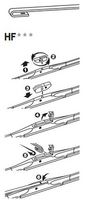 DOGA OR032 - Lado de montaje: ambos lados<br>Calidad: Flexible Premium 2.0<br>Longitud [mm]: 650<br>Longitud [pulgada]: 26<br>Material: Caucho<br>Material: TPE (elastómero termoplástico)<br>Cantidad: 1<br>Tipo de envase: caja<br>Artículo complementario / información complementaria 2: con adaptador específico vehículo<br>Especificación: Comp. con 98% vehic.<br>Tipo de escobilla: Escobilla con hoja plana<br>