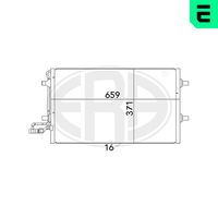 ERA 667040 - Condensador, aire acondicionado