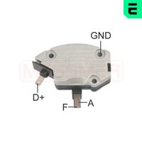 ERA 215483 - Tensión [V]: 14,7<br>Modelo de alternador: Regulador alternador, regulación negativa<br>