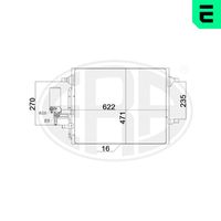 ERA 667202 - Condensador, aire acondicionado