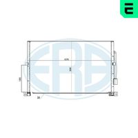 ERA 667280 - Condensador, aire acondicionado