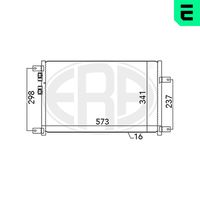 ERA 667074 - Condensador, aire acondicionado