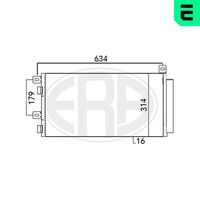 ERA 667051 - Condensador, aire acondicionado