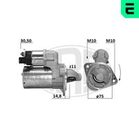 CEVAM 3738 - Equipamiento de vehículo: para vehículos con sistema Start&Stop<br>Tensión [V]: 12<br>Potencia nominal [kW]: 1,2<br>Cantidad de agujeros de fijación: 2<br>Cant. taladros roscados: 2<br>Diámetro de brida [mm]: 75<br>Sentido de giro: Sentido de giro a la derecha (horario)<br>Número de dientes: 13<br>Pinza: B+ M8<br>Pinza: Exc Plug<br>