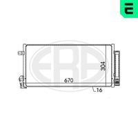 ERA 667136 - Condensador, aire acondicionado