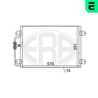 ERA 667143 - Condensador, aire acondicionado