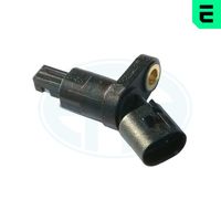 ERA 560002A - Lado de montaje: Eje delantero, izquierda<br>Tipo de sensor: inductivo<br>Número de enchufes de contacto: 2<br>Profundidad de montaje [mm]: 27,5<br>Referencia artículo par: 560010A<br>Peso [kg]: 0,035<br>Resistencia [kOhm]: 1<br>