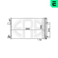 ERA 667053 - Condensador, aire acondicionado