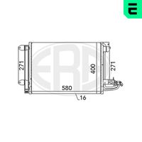 ERA 667003 - Material: Aluminio<br>Artículo complementario / información complementaria 2: con secador<br>Ø entrada [mm]: 15<br>Ø salida [mm]: 13,9<br>Longitud de red [mm]: 541<br>Ancho de red [mm]: 398<br>Profundidad de red [mm]: 16<br>